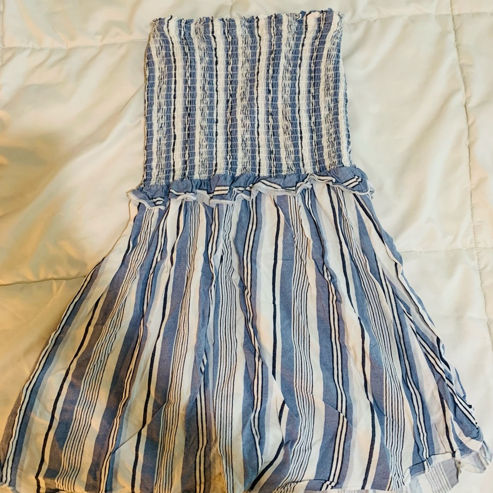 Ocean Drive Blue & White Striped Sundress